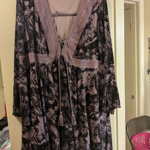 Torrid Lavender and Black Dress